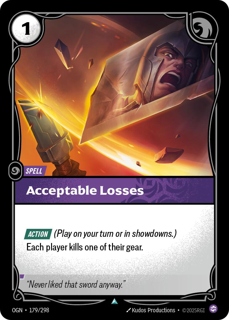 Riftbound: League of Legends Trading Card Game: Acceptable Losses card image