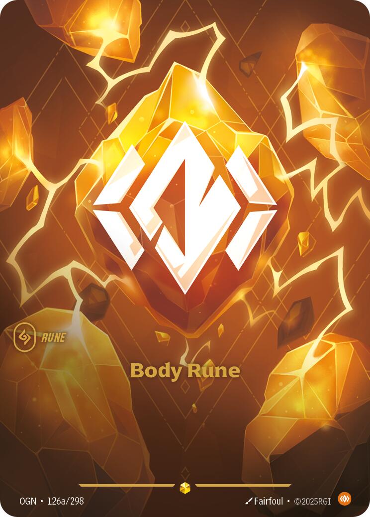 Riftbound: League of Legends Trading Card Game: Body Rune (Alternate Art) card image