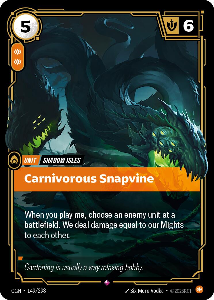 Riftbound: League of Legends Trading Card Game: Carnivorous Snapvine card image