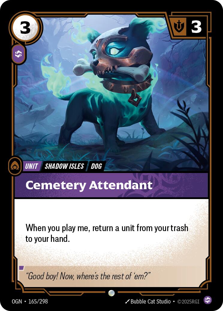 Riftbound: League of Legends Trading Card Game: Cemetery Attendant card image