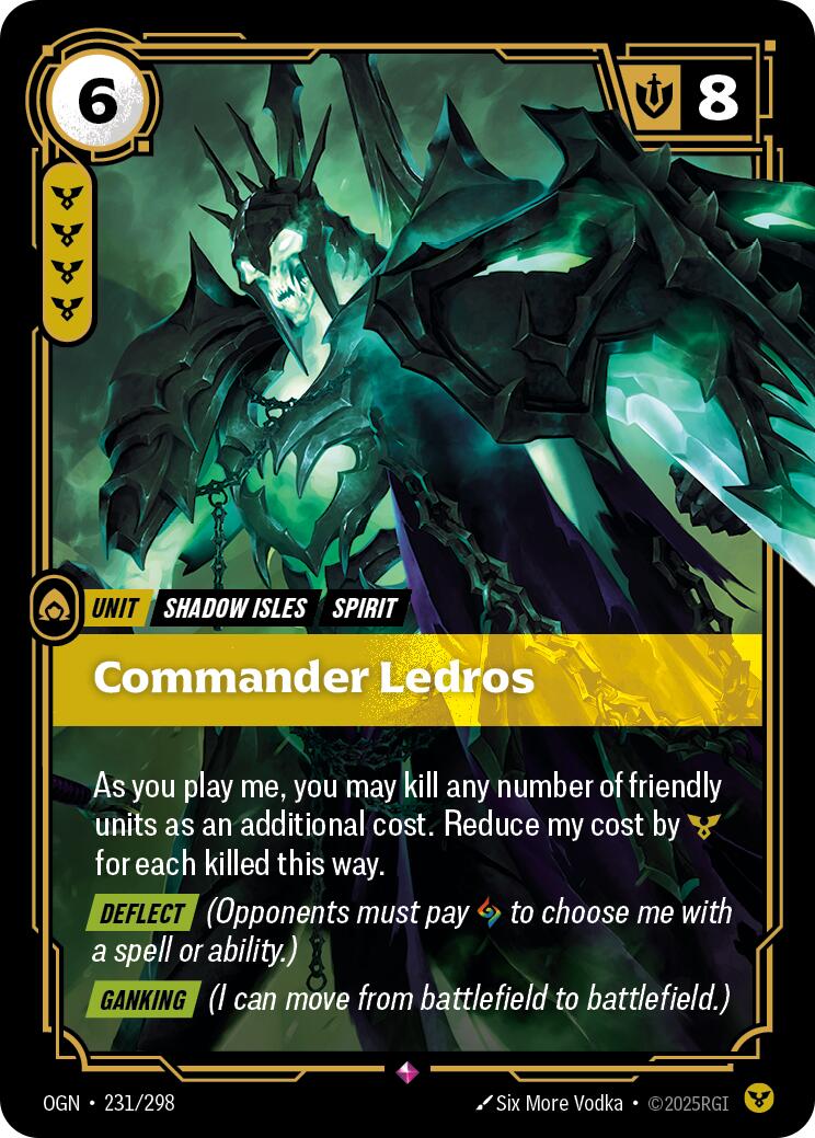 Riftbound: League of Legends Trading Card Game: Commander Ledros card image