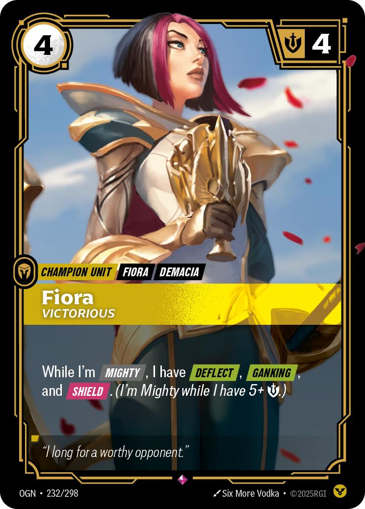 Riftbound: League of Legends Trading Card Game: Fiora - Victorious card image