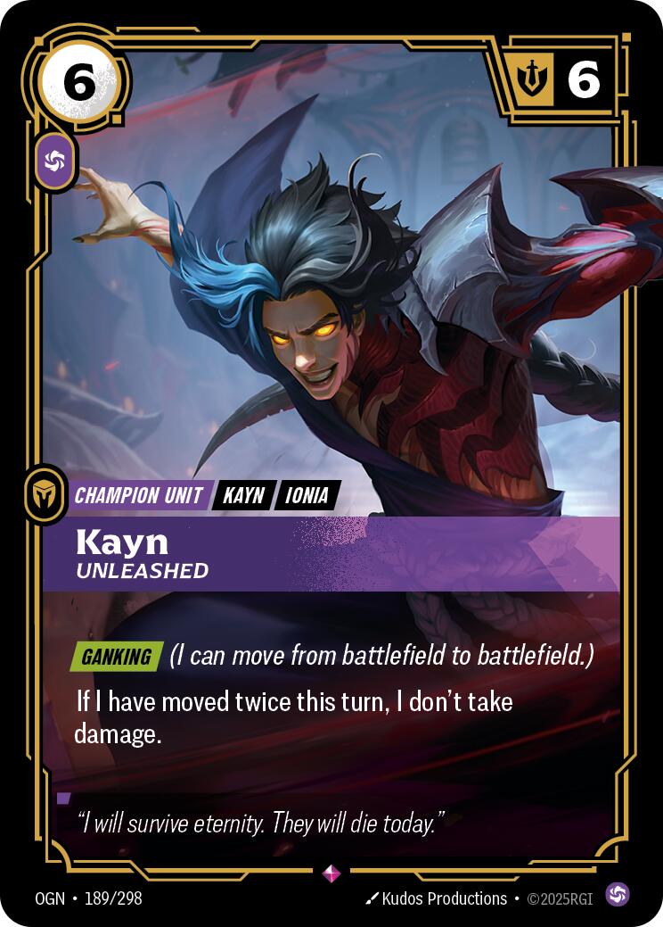 Riftbound: League of Legends Trading Card Game: Kayn - Unleashed card image
