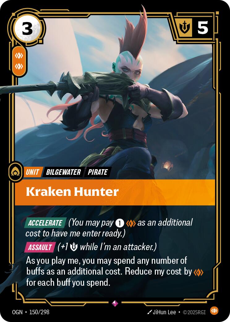 Riftbound: League of Legends Trading Card Game: Kraken Hunter card image