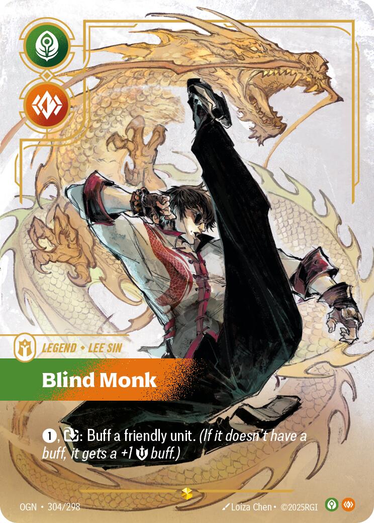 Riftbound: League of Legends Trading Card Game: Lee Sin - Blind Monk (Showcase) card image