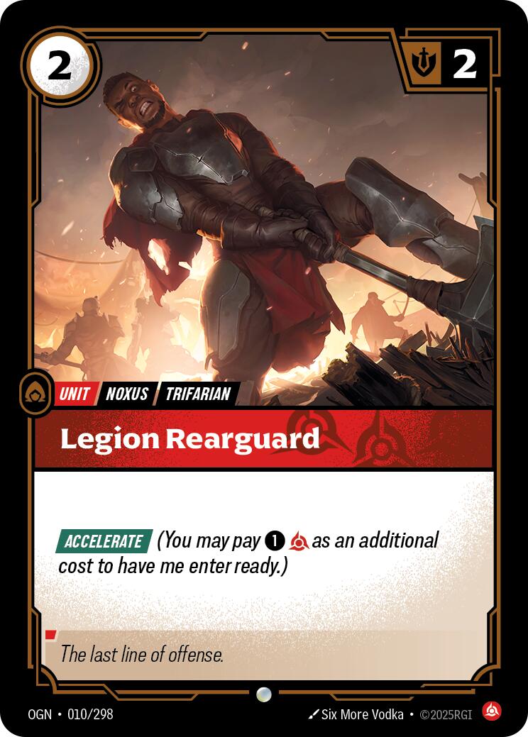 Riftbound: League of Legends Trading Card Game: Legion Rearguard card image