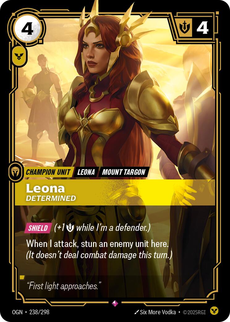 Riftbound: League of Legends Trading Card Game: Leona - Determined card image