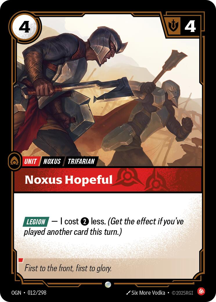 Riftbound: League of Legends Trading Card Game: Noxus Hopeful card image