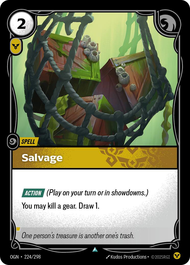 Riftbound: League of Legends Trading Card Game: Salvage card image