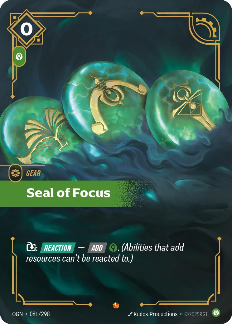 Riftbound: League of Legends Trading Card Game: Seal of Focus card image