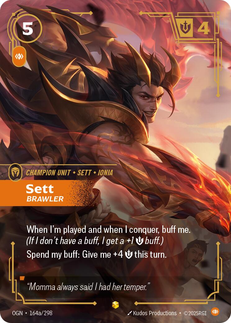 Riftbound: League of Legends Trading Card Game: Sett - Brawler (Alternate Art) card image