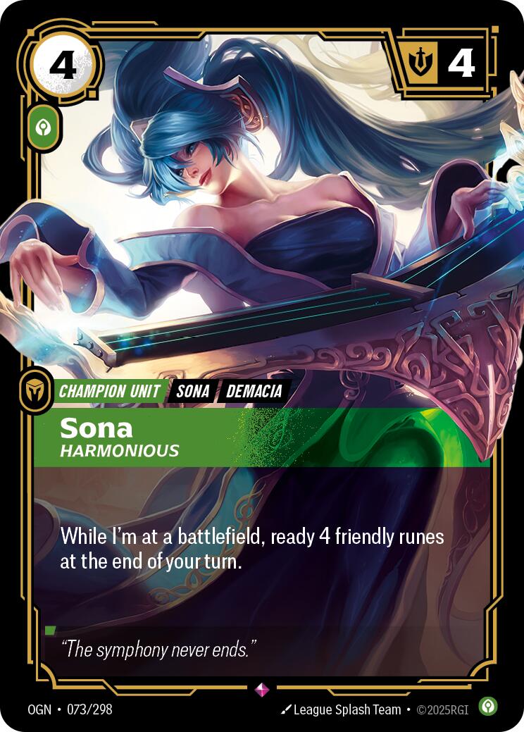 Riftbound: League of Legends Trading Card Game: Sona - Harmonious card image