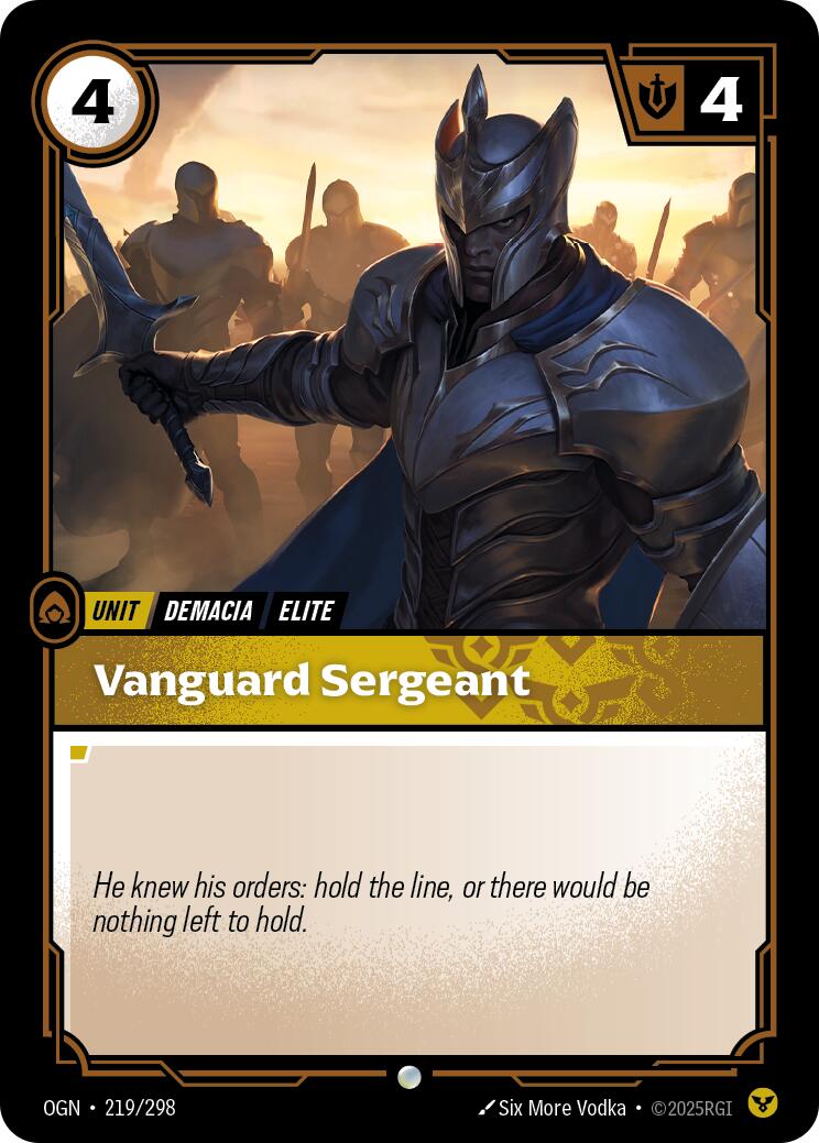 Riftbound: League of Legends Trading Card Game: Vanguard Sergeant card image