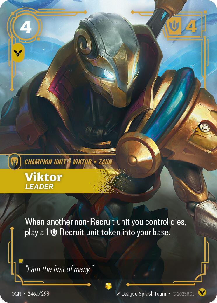 Riftbound: League of Legends Trading Card Game: Viktor - Leader (Alternate Art) card image