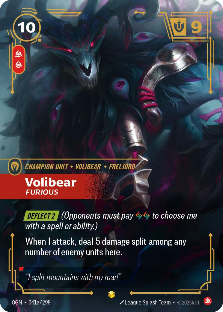 Riftbound: League of Legends Trading Card Game: Volibear - Furious (Alternate Art) card image