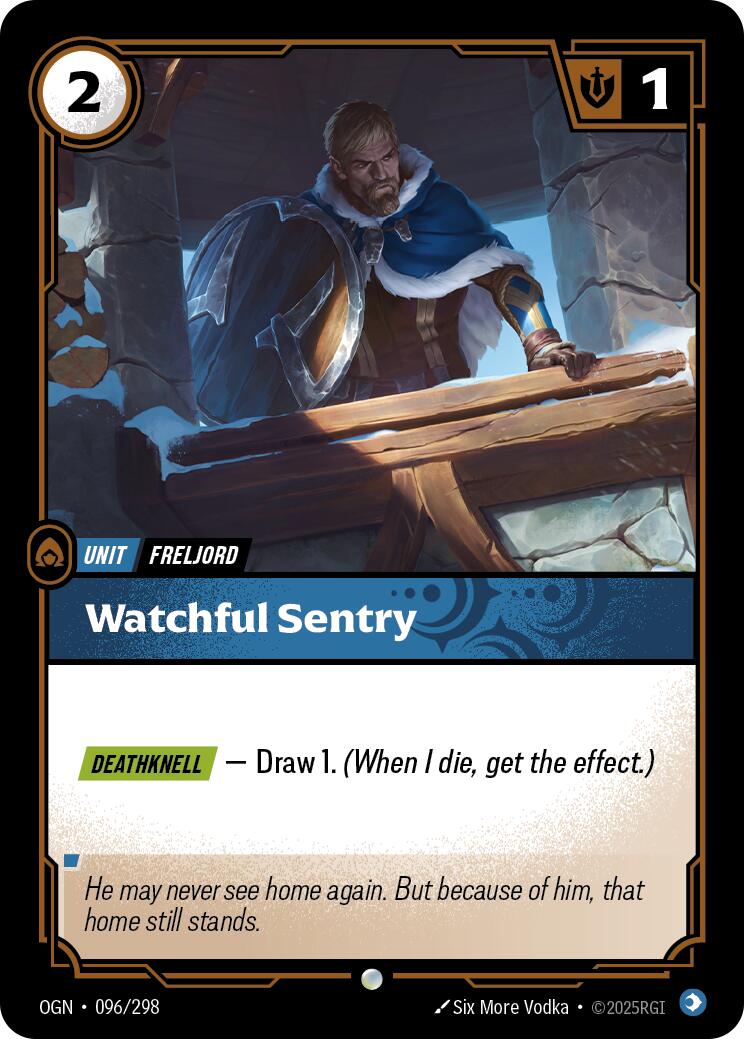 Riftbound: League of Legends Trading Card Game: Watchful Sentry card image