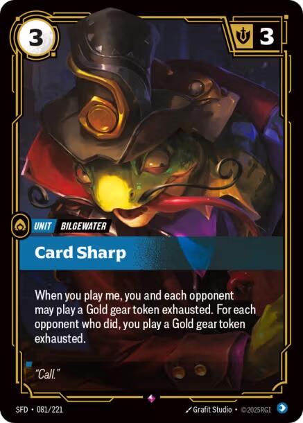 Riftbound: League of Legends Trading Card Game: Card Sharp card image