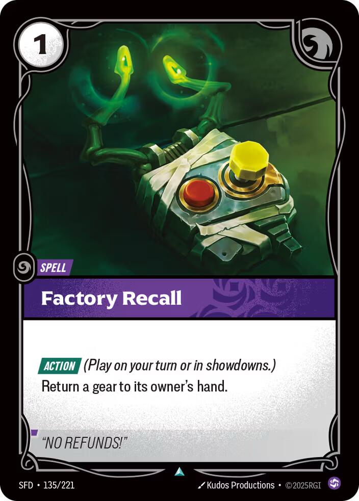 Riftbound: League of Legends Trading Card Game: Factory Recall card image