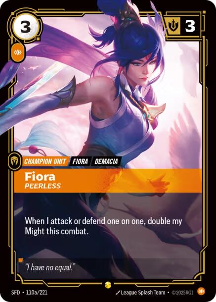 Riftbound: League of Legends Trading Card Game: Fiora - Peerless (Alternate Art) card image