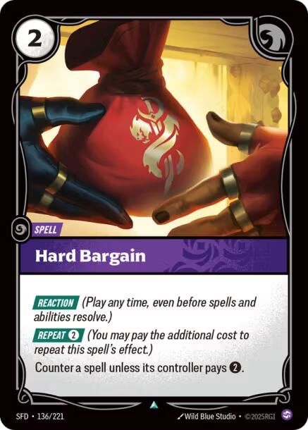 Riftbound: League of Legends Trading Card Game: Hard Bargain card image