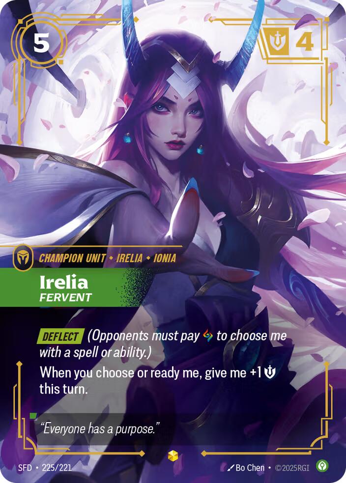 Riftbound: League of Legends Trading Card Game: Irelia - Fervent (Overnumbered) card image