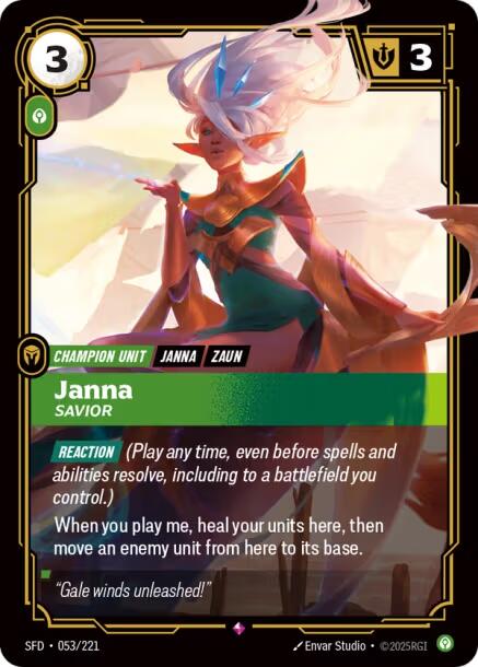 Riftbound: League of Legends Trading Card Game: Janna - Savior card image