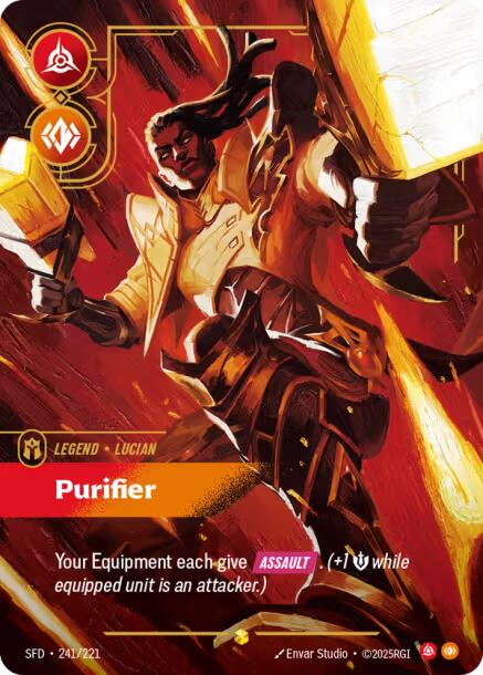 Riftbound: League of Legends Trading Card Game: Lucian - Purifier (Overnumbered) card image
