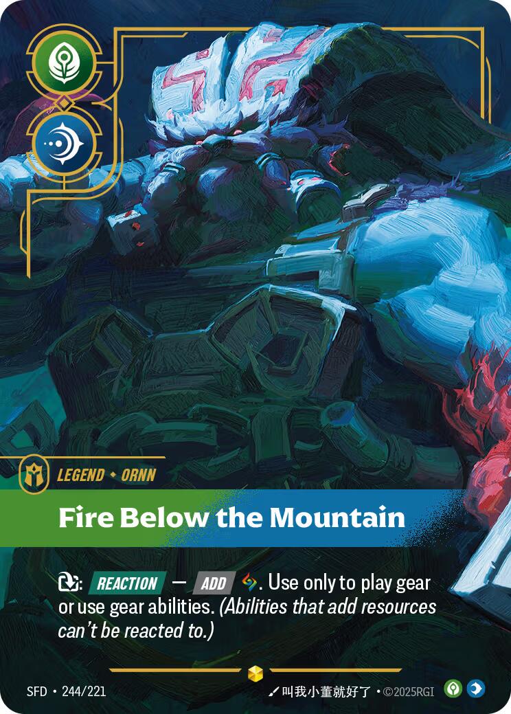 Riftbound: League of Legends Trading Card Game: Ornn - Fire Below the Mountain (Overnumbered) card image