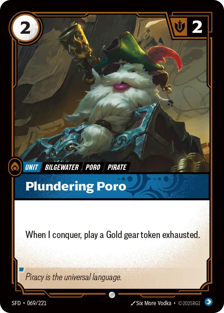Riftbound: League of Legends Trading Card Game: Plundering Poro card image