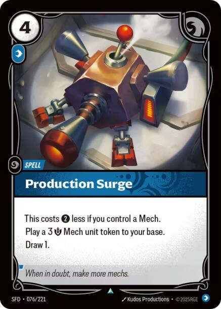 Riftbound: League of Legends Trading Card Game: Production Surge card image
