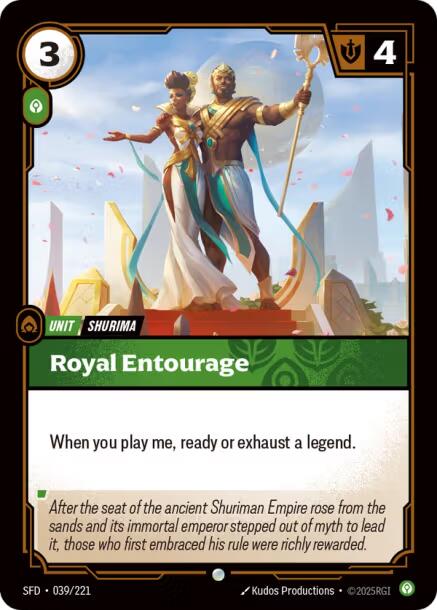 Riftbound: League of Legends Trading Card Game: Royal Entourage card image