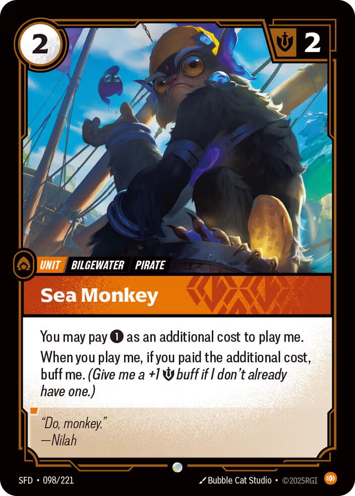 Riftbound: League of Legends Trading Card Game: Sea Monkey card image