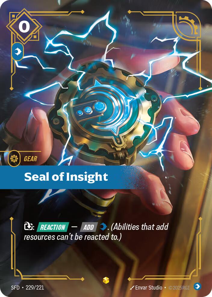 Riftbound: League of Legends Trading Card Game: Seal of Insight (Overnumbered) card image