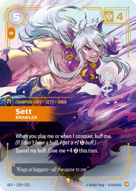 Riftbound: League of Legends Trading Card Game: Sett - Brawler (Signature) card image