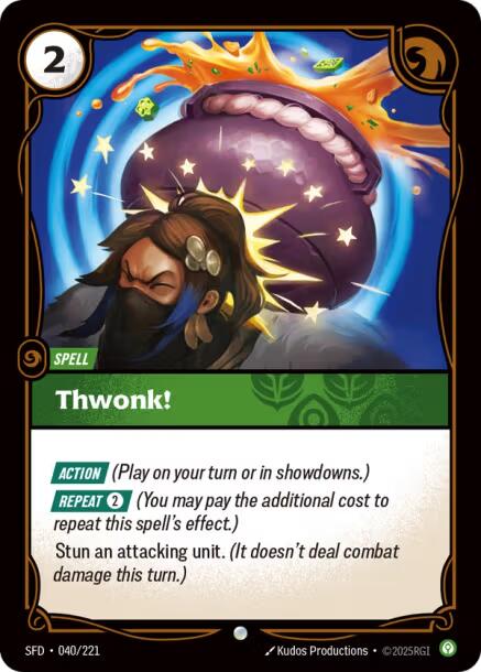 Riftbound: League of Legends Trading Card Game: Thwonk! card image