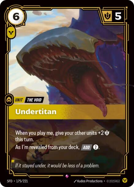 Riftbound: League of Legends Trading Card Game: Undertitan card image
