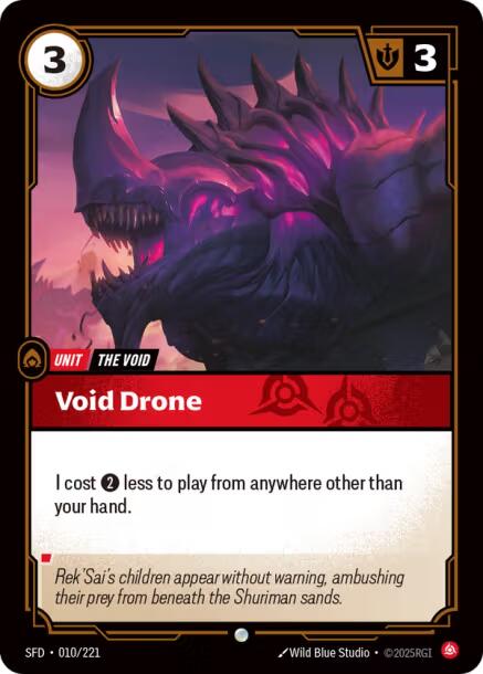Riftbound: League of Legends Trading Card Game: Void Drone card image