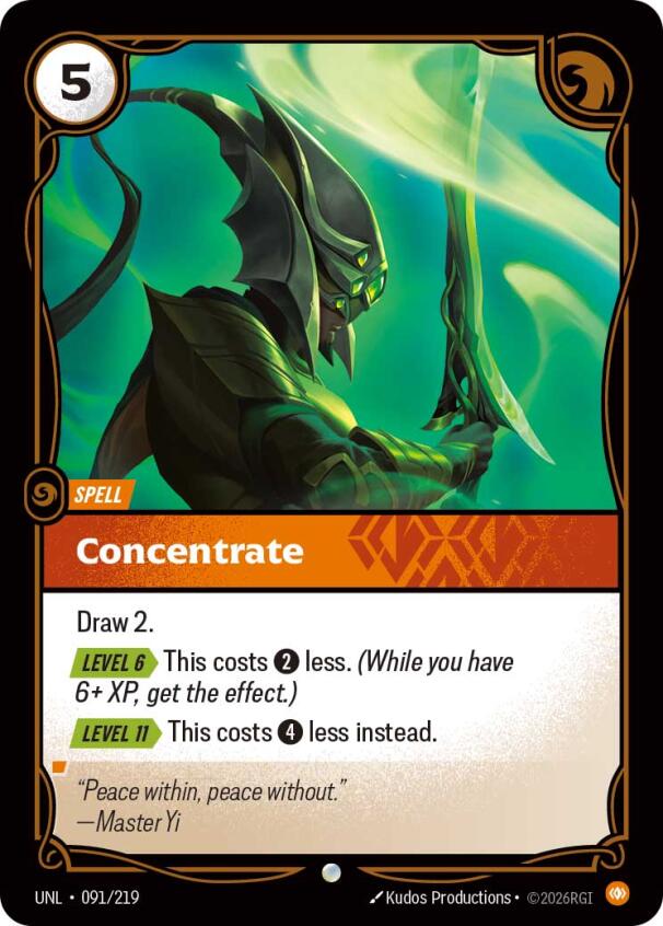 Riftbound: League of Legends Trading Card Game: Concentrate card image