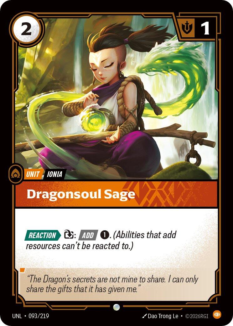 Riftbound: League of Legends Trading Card Game: Dragonsoul Sage card image