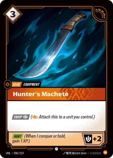 Riftbound: League of Legends Trading Card Game: Hunter's Machete card image