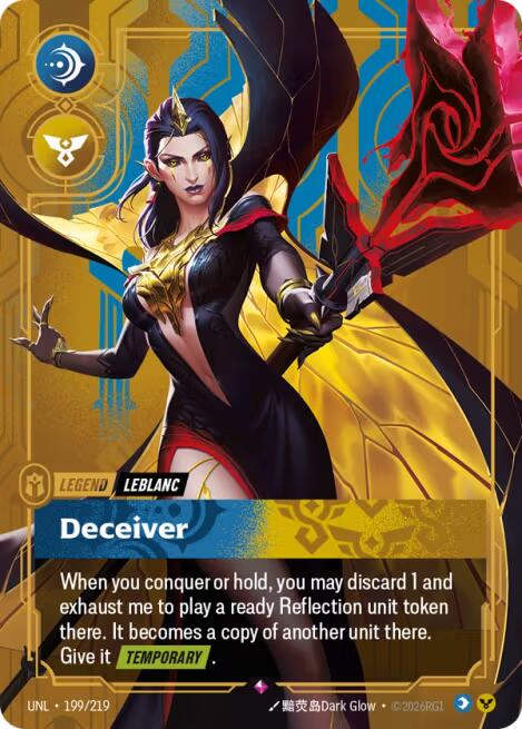 Riftbound: League of Legends Trading Card Game: LeBlanc - Deceiver card image