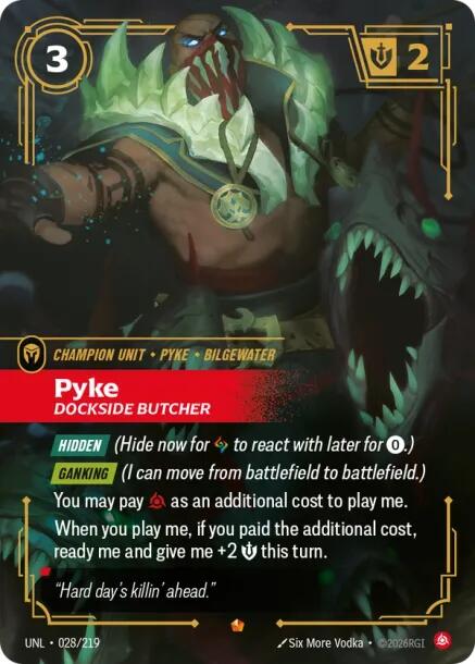 Riftbound: League of Legends Trading Card Game: Pyke - Dockside Butcher card image