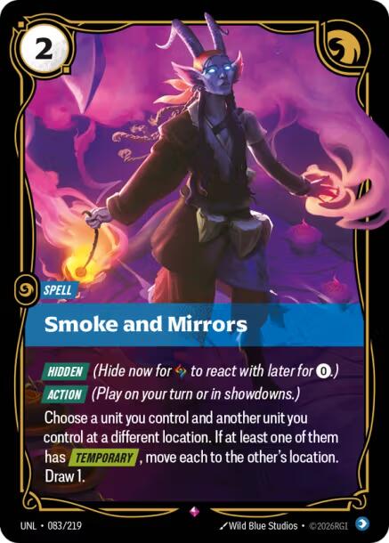 Riftbound: League of Legends Trading Card Game: Smoke and Mirrors card image