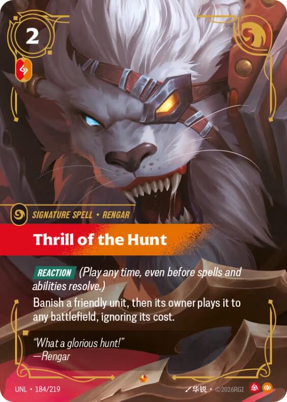 Riftbound: League of Legends Trading Card Game: Thrill of the Hunt card image