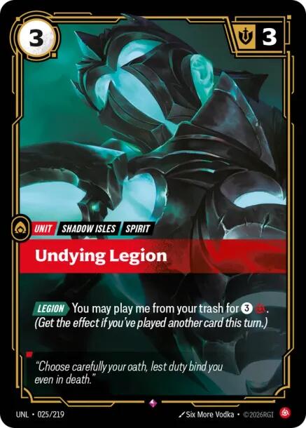 Riftbound: League of Legends Trading Card Game: Undying Legion card image