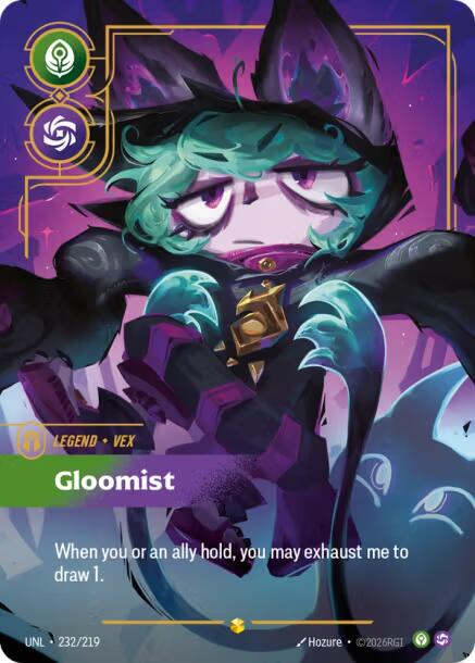 Riftbound: League of Legends Trading Card Game: Vex - Gloomist (Overnumbered) card image
