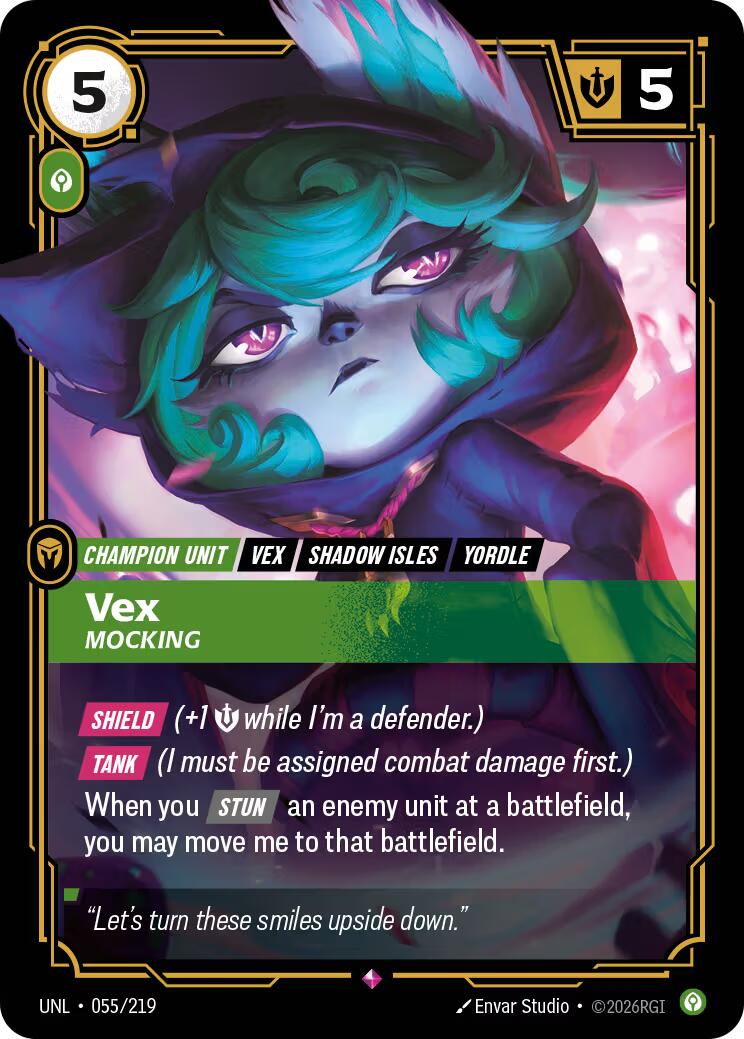 Riftbound: League of Legends Trading Card Game: Vex - Mocking card image