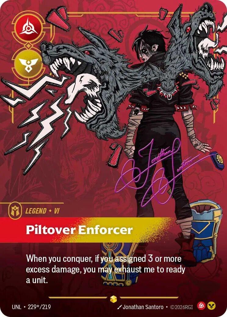 Riftbound: League of Legends Trading Card Game: Vi - Piltover Enforcer (Signature) card image
