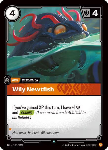 Riftbound: League of Legends Trading Card Game: Wily Newtfish card image