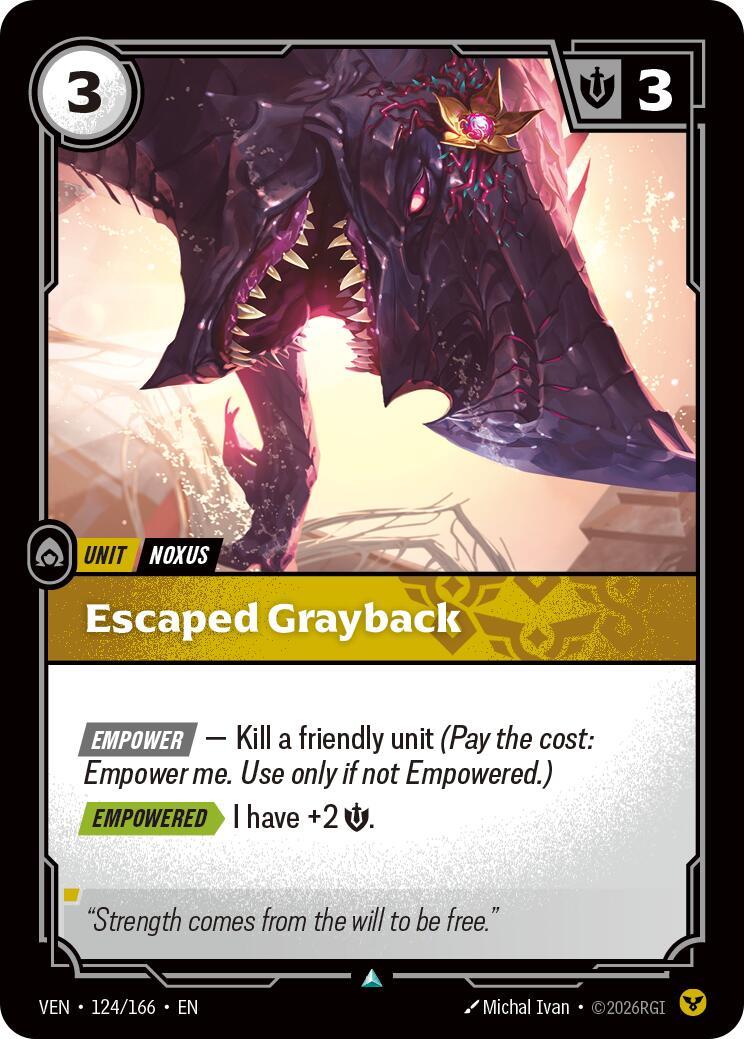 Riftbound: League of Legends Trading Card Game: Escaped Grayback card image